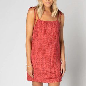 TOBIN TIE SHOULDER MINI DRESS - PYTHON
